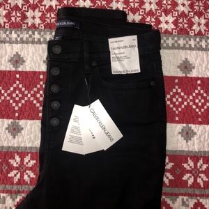 calvin klein black skinny jeans!